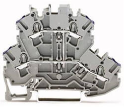 Wago emeletes sorkapocs4 vezetékes átmenő sorkapocs, szürke (2002-2208) (2002-2208)