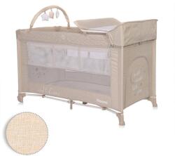 Lorelli Pat Copii Lorelli Pliabil Noemi Plus 2 Nivele Cu Accesorii Fog Beige Star (1008056 2217)