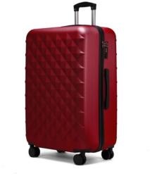 ROWEX Crystal Közepes családi utazóbőrönd TSA zárral bordó (4036/VIN)