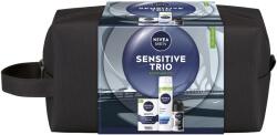 Nivea Készlet: NIVEA MEN borotválkozás utáni balzsam érzékeny bőrre, 100 ml + NIVEA MEN borotvagél érzékeny bőrre, 200 ml + NIVEA MEN Invisible Black & White Power dezodor stift, 50 ml