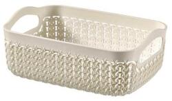 Curver Tálca A6 Curver Knit 234662, Műanyag, Téglalap alakú, 7x19x14 cm, Krém (50589)