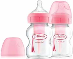 Dr. Brown's Комплект шишета Dr. Brown's Wide - Neck Options+, 2 броя, 150 ml, Розови (72239323687) - ozone