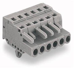 Wago 231-108/008-000 anyacsatlakozó, 8 pólusú, 2, 5 mm2, 5 mm, szürke (231-108/008-000)