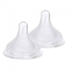 SPECTRA Set 2 Tetine SPECTRA Premium Marimea L 5-7 Luni Transparent (ENAC006)