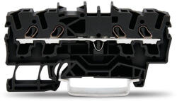 Wago 4 vezetékes átmenő sorkapocs, fekete, 2, 5 mm2 (2002-1405) (2002-1405)