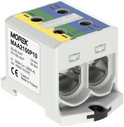 Morek Fővezeték sorkapocs 2x150/2x150mm2 zöld/sárga/kék OTL150-2 Morek MAA2150P10 (MAA2150P10)