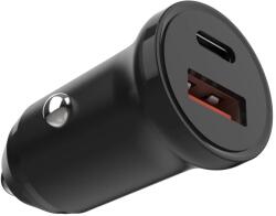 FIXED Autós töltő FIXED (FIXCC20N-CU-BK) - USB, Type-C, 20W, PD3.0, 12V/24V, Univerzális - Fekete