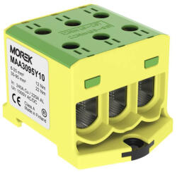 Morek Fővezeték sorkapocs 3x 95/3x95mm2 zöld/sárga OTL95-3 Morek MAA3095Y10 (MAA3095Y10)