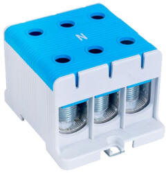 Tracon főáramköri leágazó kapocs, sínre és felületre szerelhető, kék 35-150mm2 320A FLEAL-150/3K (FLEAL-150/3K)