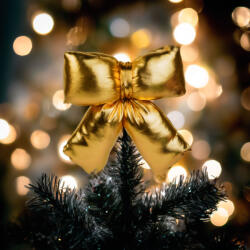  Masni dekoráció - csillogó arany - 21 x 19 cm (59745A)