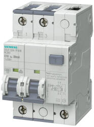 Siemens áramvédős kismegszakító 2P B 10A 10kA 30mA (5SU13246FA10)