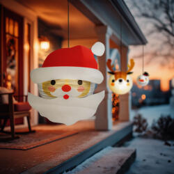  Karácsonyi lampion - Mikulás - papír - 30 cm (59739A)