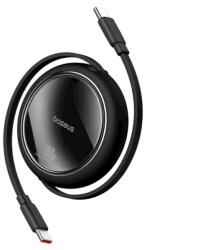 Baseus Cablu Date si Incarcare Baseus USB-C - USB-C Free2Draw Mini Retractable 100W 1m Negru