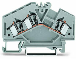 Wago 3 vezetékes átmenő sorkapocs, szürke (281-631) (281-631)