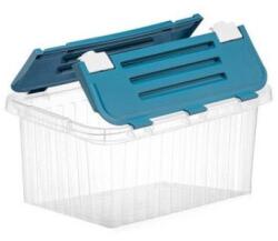 Mercaton PP tárolódoboz, duplán nyíló fedél, átlátszó, 19 l (MGH-105173)