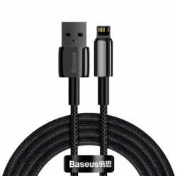 Baseus Cablu Date/Incarcare Baseus USB - Lightning Tungsten 2m 2.4A Negru