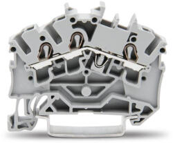 Wago 3 vezetékes átmenő sorkapocs, szürke (2002-6301) (2002-6301)