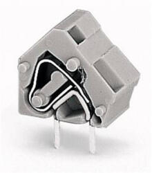 Wago 236-601 egymásra rakható NyÁK-sorkapocs, 2, 5 mm2, 10/10, 16 mm lábtávolság, 1 pólusú, CAGE CLAMP®, közösítési lehetőség, szürke (236-601)