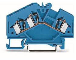 Wago 3 vezetékes átmenő sorkapocs4 -mm2, kék (281-651) (281-651)