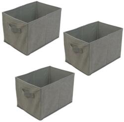 Mercaton 3 db-os készlet, Mercaton összecsukható doboz merev oldalfalakkal, max. 4 kg, 32 x 23 x 23 cm (MCT-GBZ-BW2076-X3)