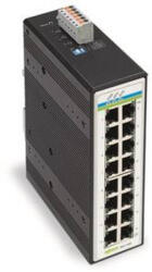 Wago ipari Switch16Port Gb, fémes fekete (852-1106) (852-1106)