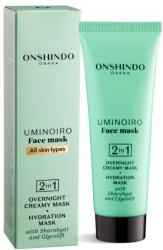 Onshindo Osaka 2 az 1-ben arcmaszk - intenzív hidratáló éjszakai krém Sharohyal és Glycolift tartalommal, minden bőrtípusra, 75 ml