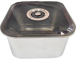 Pufo Gastronorm Pufo Chef rozsdamentes acél tálca szoros fedéllel élelmiszer tároláshoz, ideális vendéglátáshoz, éttermekbe, gyorséttermekbe, űrtartalom 3 L (Pufo4242)