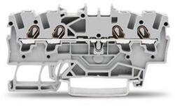 Wago 4 vezetékes átmenő sorkapocs 1, 5 mm2, sárga (2001-1406) (2001-1406)