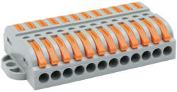 Tracon csavar nélküli vezetékösszekötő, toldó nyitható, 0, 5-4mm2, 32A, 12p, OVOFT1212 (OVOFT1212)