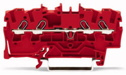 Wago 4 vezetős átmenő sorkapocs, piros 2, 5mm2 (2002-1403) (2002-1403)