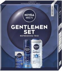 Nivea Készlet: NIVEA MEN Hyaluron ránctalanító arckrém, SPF 15, 50 ml + NIVEA MEN Pure Impact tusfürdő + NIVEA MEN Fresh Activ dezodor spray, 150 ml