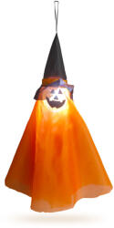 Globiz International Kft Halloween-i világító dekoráció - tök - felakasztható - RGB LED - 70 x 50 cm (56596A)