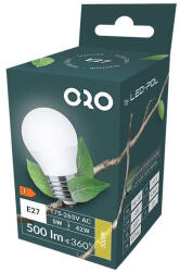 LED-POL LED kisgömb 5W E27 500lm 4000K semleges fehér fényforrás Ra80 230V ORO-E27-G45-TOTO-5W-DW 5902533198726 Led-Pol (5902533198726)