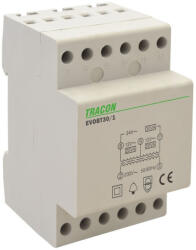 TRACON biztonsági (csengő) transzformátor 230V/12-24V 30VA EVOBT30/1 (EVOBT30/1)