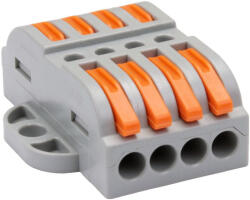 Tracon csavar nélküli vezetékösszekötő, nyitható 0, 5-4mm2, 32A, 4p, OVOFT44 (OVOFT44)