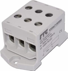 FTG Fővezeték sorkapocs 3x50/3x50mm2 (1, 5-50mm2) szürke AL/CU tripla FTG KVIAC13050G (KVIAC13050G)