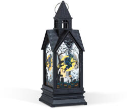 Globiz International Kft Halloween-i világító dekoráció - boszorkány - sárga LED - 17, 5 x 6, 3 x 6, 3 cm - 3 x LR44 (56600A)