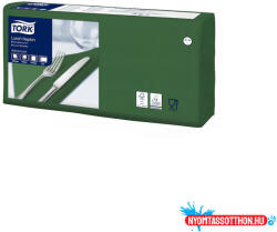  Szalvéta 2 rétegű 1/4 hajtás lapméret: 32, 8 x 32, 5 cm 200 lap/csomag Lunch Tork_477214 sötétzöld (50811)