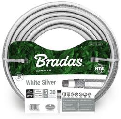 Bradas Furtun de grădină Bradas, 1/2", 20m, 5 straturi, NTS, alb/argintiu