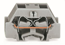 Wago 4 vezetékes sorkapocs nyomógombok nélkül rögzítőperemmel, kék (261-344) (261-344)