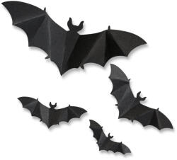 Globiz International Kft Halloween-i dekoráció - denevér szett - öntapadós - fekete - 30 db / csomag (56587B)