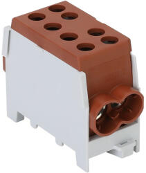 Tracon főáramköri leágazó kapocs, sínre szerelhető, barna 6-35mm2 125A FLECU-35-25-2B (FLECU-35-25-2B)