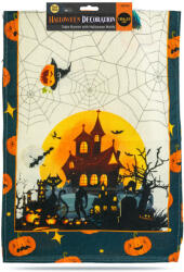 Globiz International Kft Halloween-i dekoráció - asztalterítő futó - halloween-i motívumokkal - 184 x 33 cm (56595A)