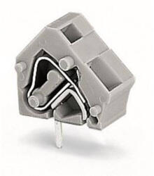 Wago egymásra rakható NyÁK-sorkapocs 2, 5 mm2 7, 5/7, 62 mm lábtávolság 1 pólusú, szürke (236-201) (236-201)