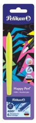 Herlitz Pelikan töltőoll, HaPPy Toll Neon Sárga/Neon Zöld + 6 kis utántöltő, Blister (822343)