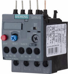 Siemens 3RU2116-1JB0 hőkioldó, 7 - 10A, 1NO+1NC, S00, csavaros (3RU21161JB0)