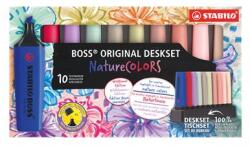 STABILO Szövegkiemelő készlet, 2-5 mm, STABILO BOSS original NatureCOLORS Wildflowers , 10 különböző szín (TST701035) - papirdepo