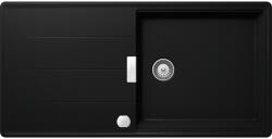 SCHOCK Schock Tia D-100L konyhai mosogatótálca Cristadur Puro 1000 x 500 mm lefolyó távműködtetővel, gránit kompozit, megfordítható, hagyományos beépítés, intenzív fekete (TIAD100LPUROSA)