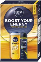 Nivea Készlet: NIVEA MEN Active Energy tusfürdő, 250 ml + NIVEA MEN Deep Sport dezodor spray, 150 ml