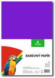 Stepa Színes papír, A4, 80g, 12x5 lap, STEPA, vegyes színek (ST230200502) (ST230200502)